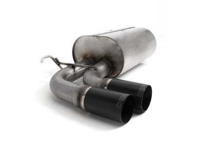 Dinan Free Flow Axle-Back Exhaust - 2017-2021 BMW 230i Stainless Steel - Black Tips - F22