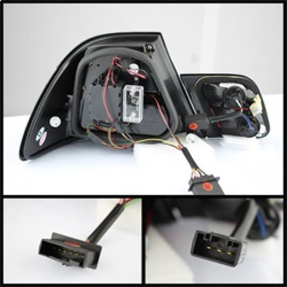 Spyder BMW E46 00-03 2Dr Coupe Light Bar LED Tail Lights Red Clear ALT-YD-BE4600-LBLED-RC 5073822