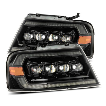 AlphaRex 04-08 Ford F-150 (No 2004 Heritage) NOVA-Series LED Proj HL Chrome w/Actv Light / Seq. Sig 880130 *Discontinued