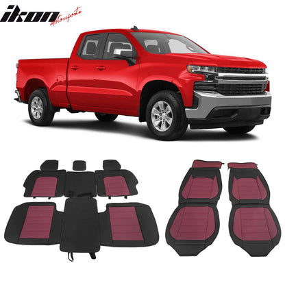 2007-2023 Silverado 1500/2500HD/3500HD Car Seat Covers w/ Pocket