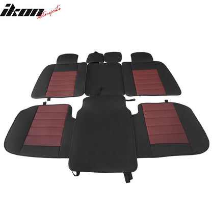 2009-2025 Ford F150 Crew Cab PU Leather Car Seat Cover w/ Pocket