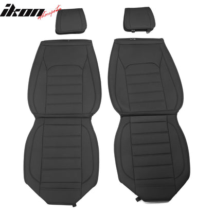 2007-2025 Jeep Wrangler JK JL Leather Car Seat Cover w/ Pocket