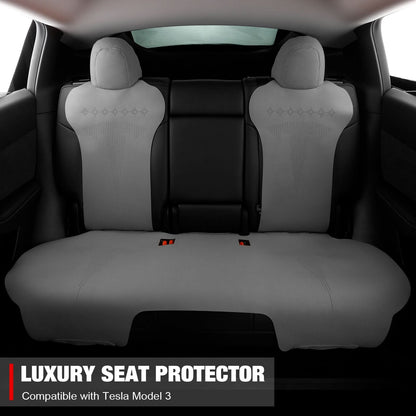 2017-2023 Tesla Model 3 Seat Covers Cushions V2 Suede Leather