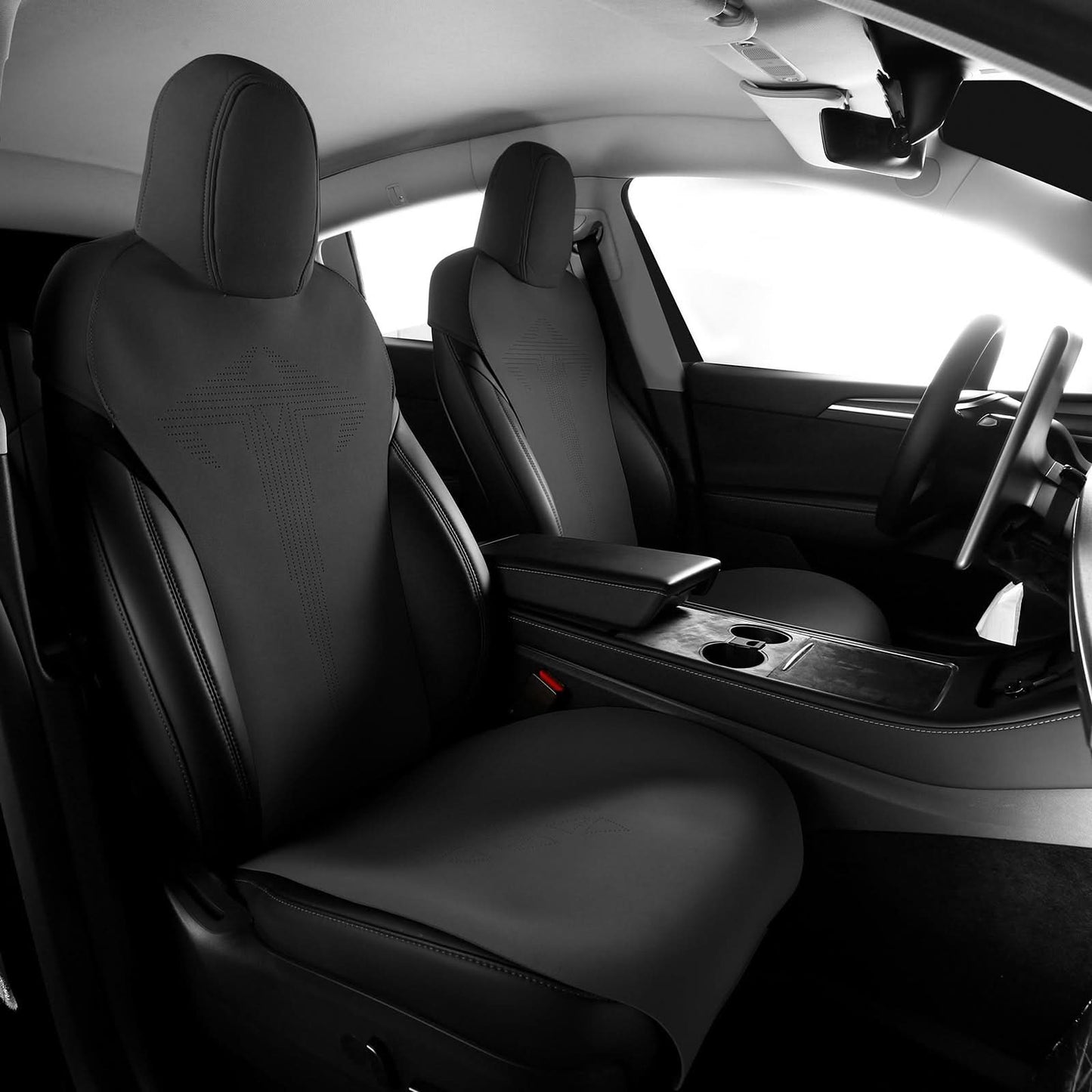 2020-2024 Tesla Model Y Seat Covers Cushions V1 Suede Leather
