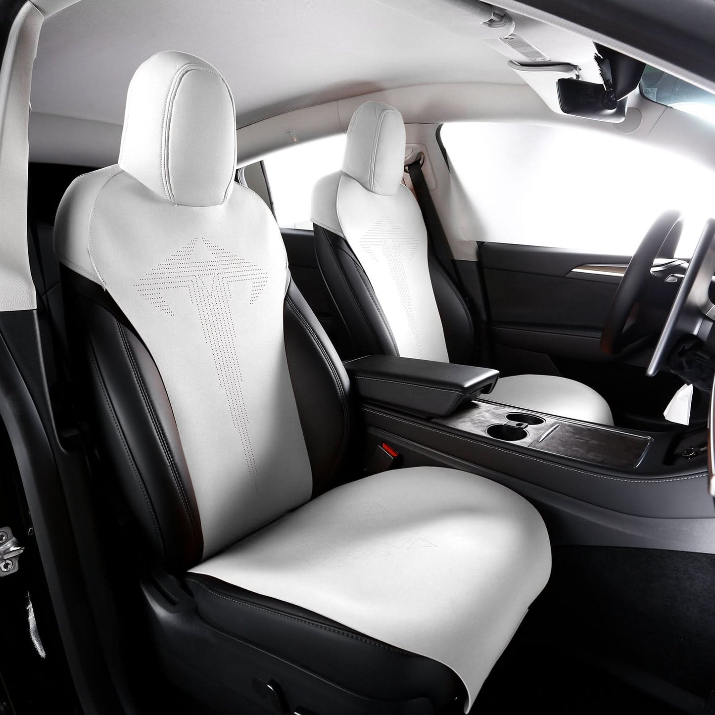 2020-2024 Tesla Model Y Seat Covers Cushions V1 Suede Leather