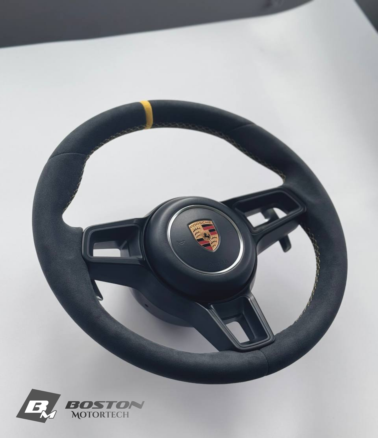 Genuine Porsche 991.2 Steering Wheel Full Set in Yellow