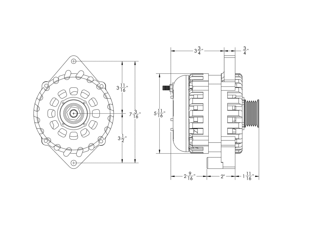 Mechman 400 Amp Alternator for Camaro / Impala / Caprice 1994 - 1996 5.7L (LT1) 3.8L
