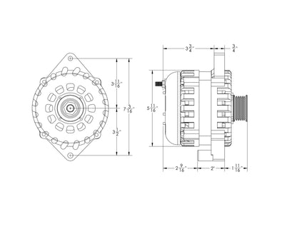 Mechman 400 Amp Alternator for Camaro / Impala / Caprice 1994 - 1996 5.7L (LT1) 3.8L
