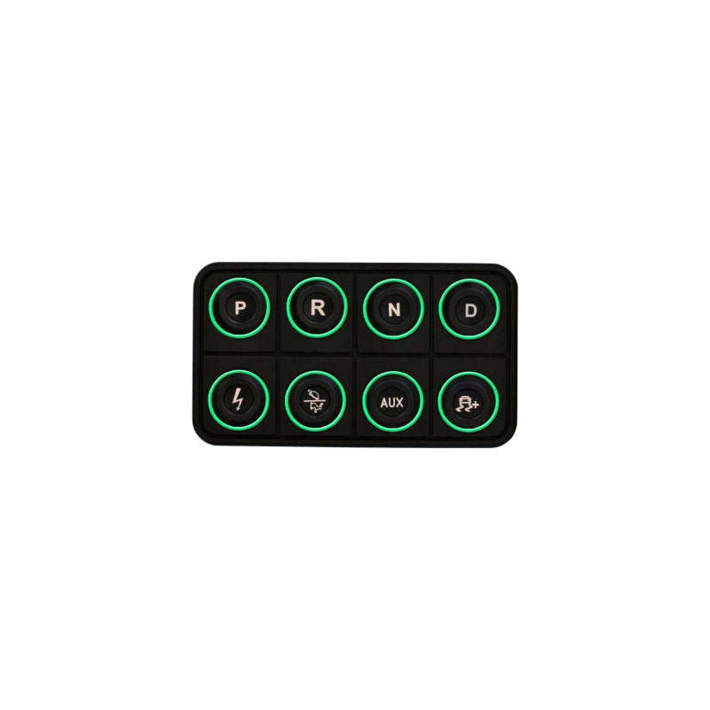 AEM EV 8 Button Keypad CAN Based Programmable Backlighting