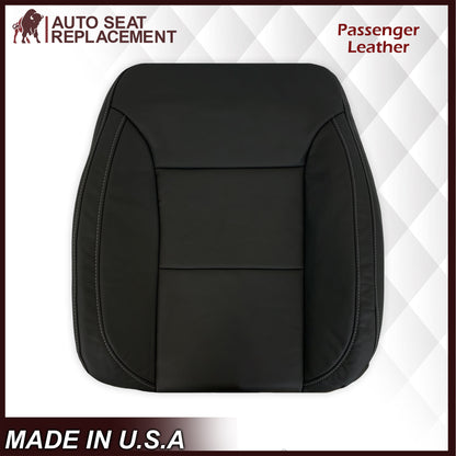2019-2022 Chevy Silverado & GMC Sierra Non-Perforated Replacement Seat Cover in Black : Choose Your Side & Material