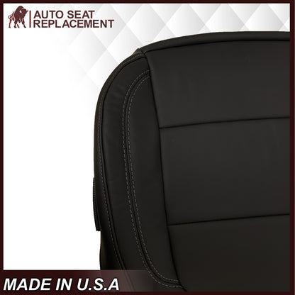 2019-2022 Chevy Silverado & GMC Sierra Non-Perforated Replacement Seat Cover in Black : Choose Your Side & Material