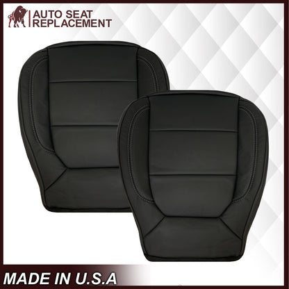 2019-2022 Chevy Silverado & GMC Sierra Non-Perforated Replacement Seat Cover in Black : Choose Your Side & Material