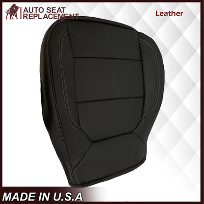 2019-2022 Chevy Silverado & GMC Sierra Non-Perforated Replacement Seat Cover in Black : Choose Your Side & Material