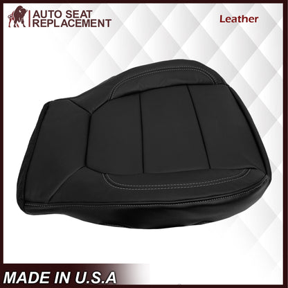 2019-2022 Chevy Silverado & GMC Sierra Non-Perforated Replacement Seat Cover in Black : Choose Your Side & Material