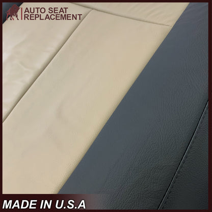 2007 2008 Ford Expedition Eddie Bauer Driver Or Passenger Side Bottom Seat Cover In 2 Tone Tan (Tan- Black)