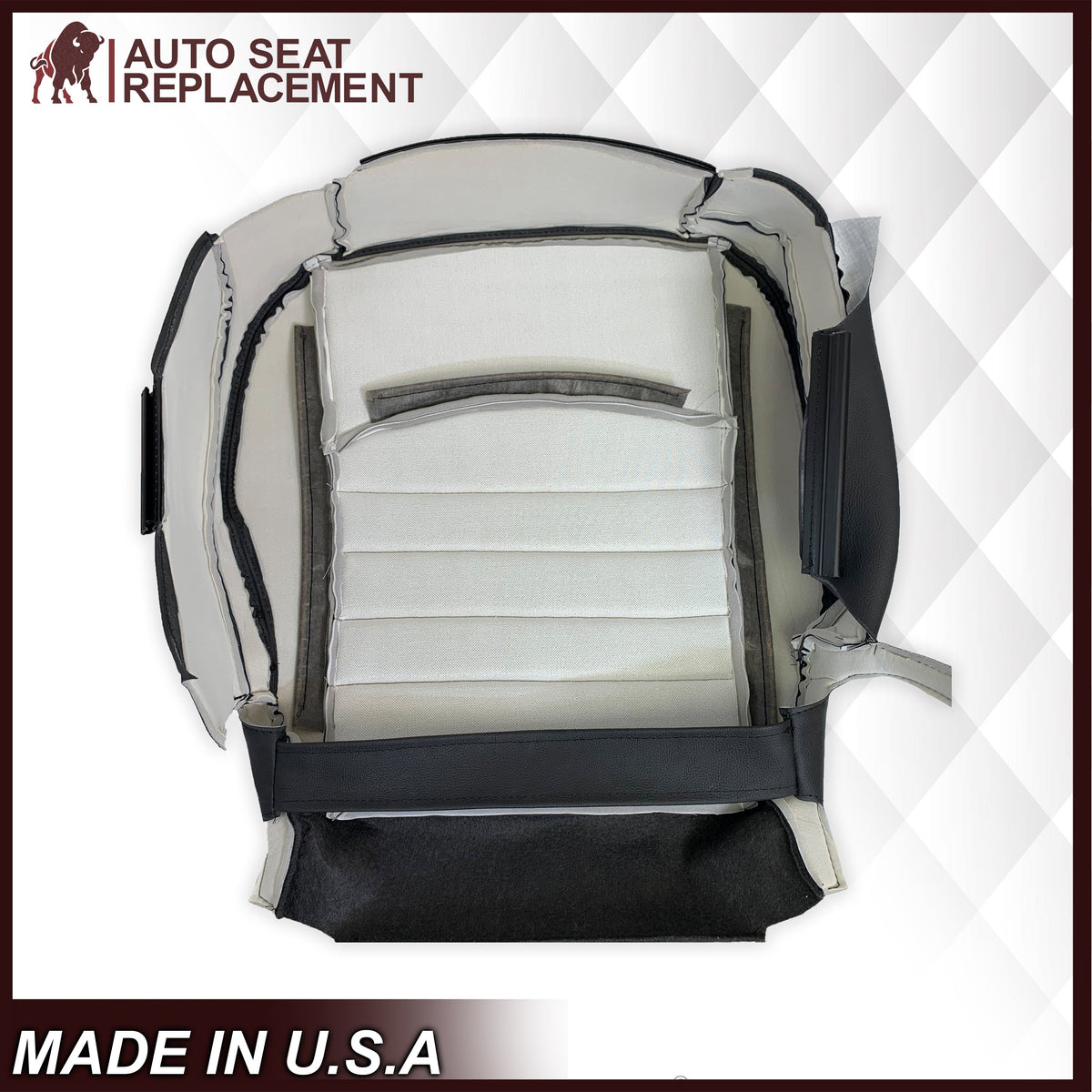 2009 2010 2011 2012 Dodge Ram Work Truck Replacement Vinyl Seat Covers 2-Tone Gray/Dark Gray: Choose your side
