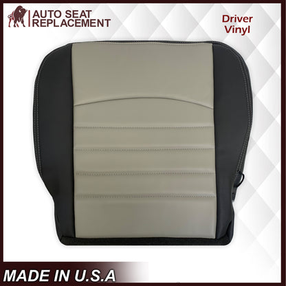 2009 2010 2011 2012 Dodge Ram Work Truck Replacement Vinyl Seat Covers 2-Tone Gray/Dark Gray: Choose your side