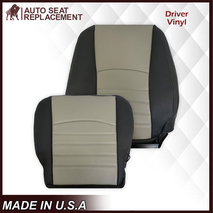 2009 2010 2011 2012 Dodge Ram Work Truck Replacement Vinyl Seat Covers 2-Tone Gray/Dark Gray: Choose your side