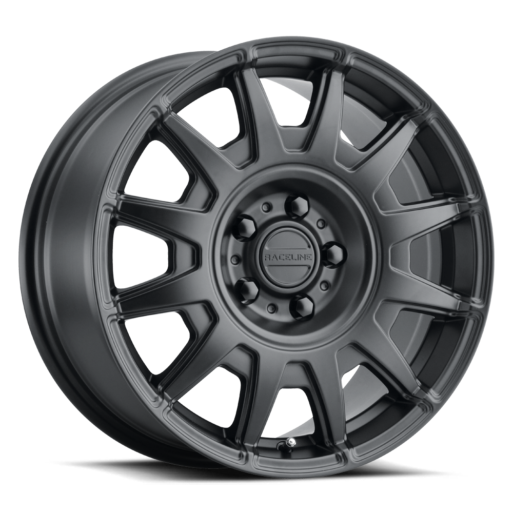 Raceline AERO SATIN BLACK 18X8 5X108 +40mm