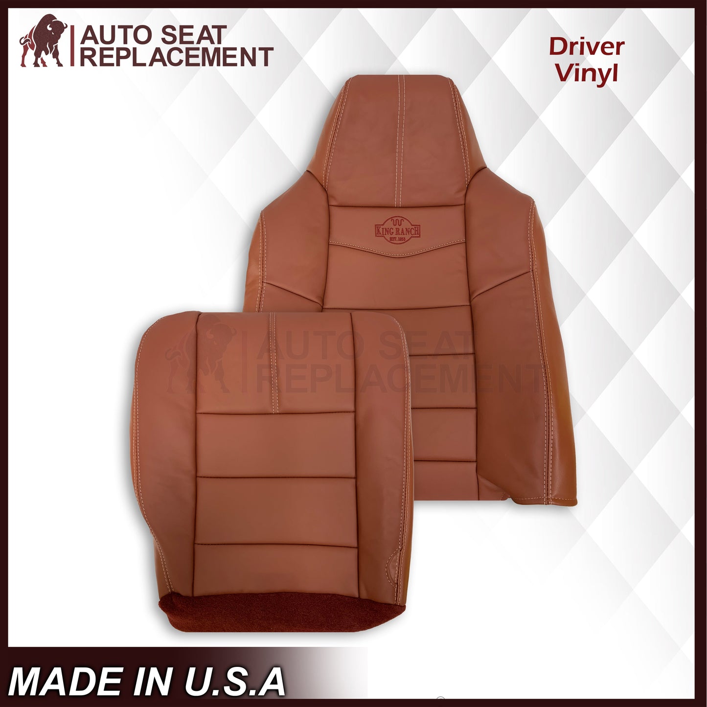 2008-2010 Ford F-250 F-350 F-450 F-550 Lariat Seat Cover in King Ranch: Choose From Variants