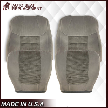 2001 Ford F250 F350 XLT Extended Quad Cab Gray Cloth Seat Cover