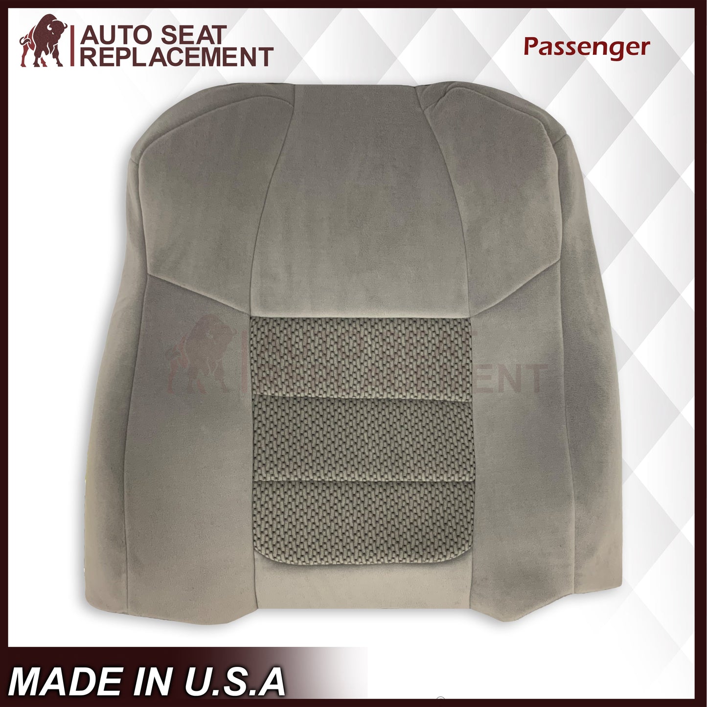 2001 Ford F250 F350 XLT Extended Quad Cab Gray Cloth Seat Cover