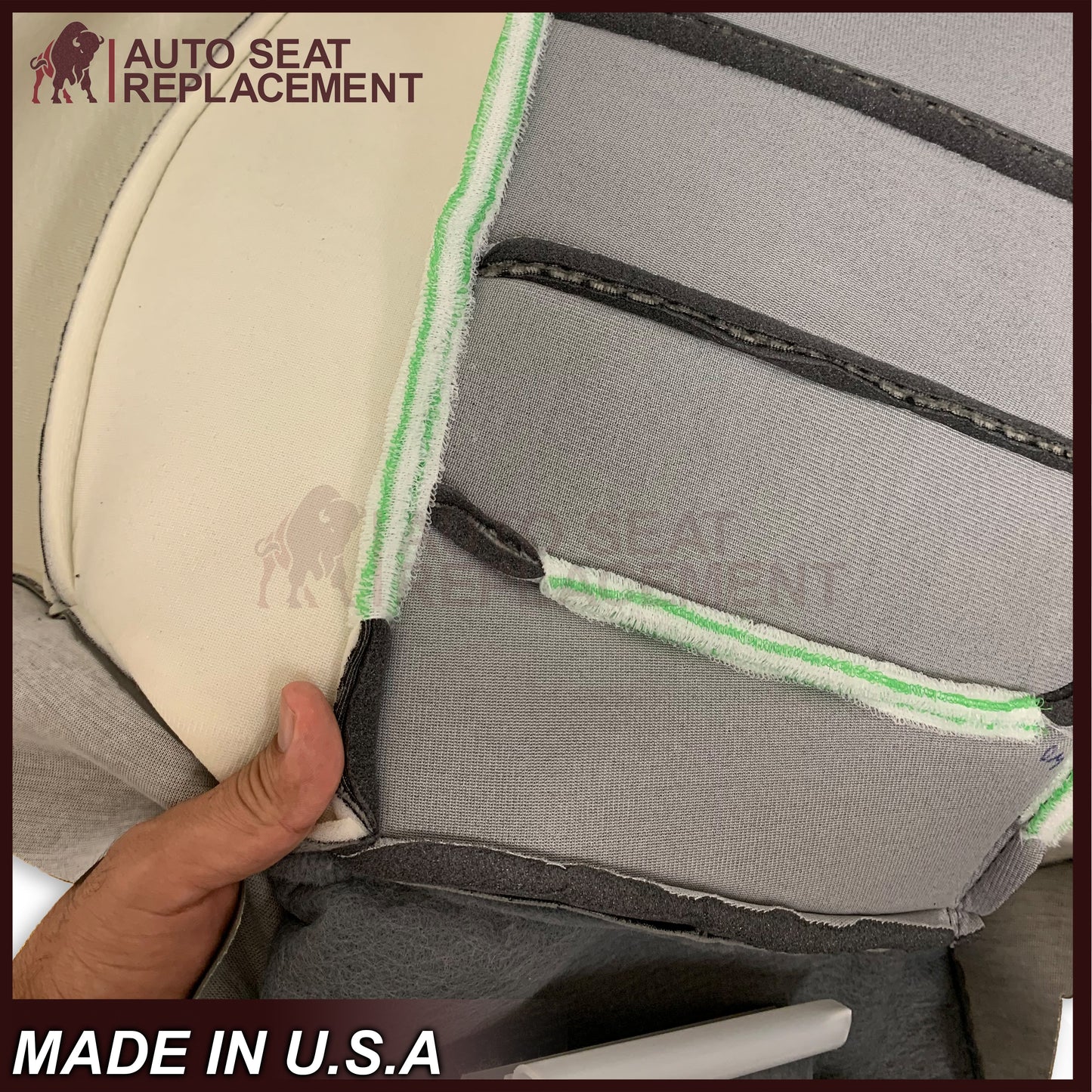 2001 Ford F250 F350 XLT Extended Quad Cab Gray Cloth Seat Cover