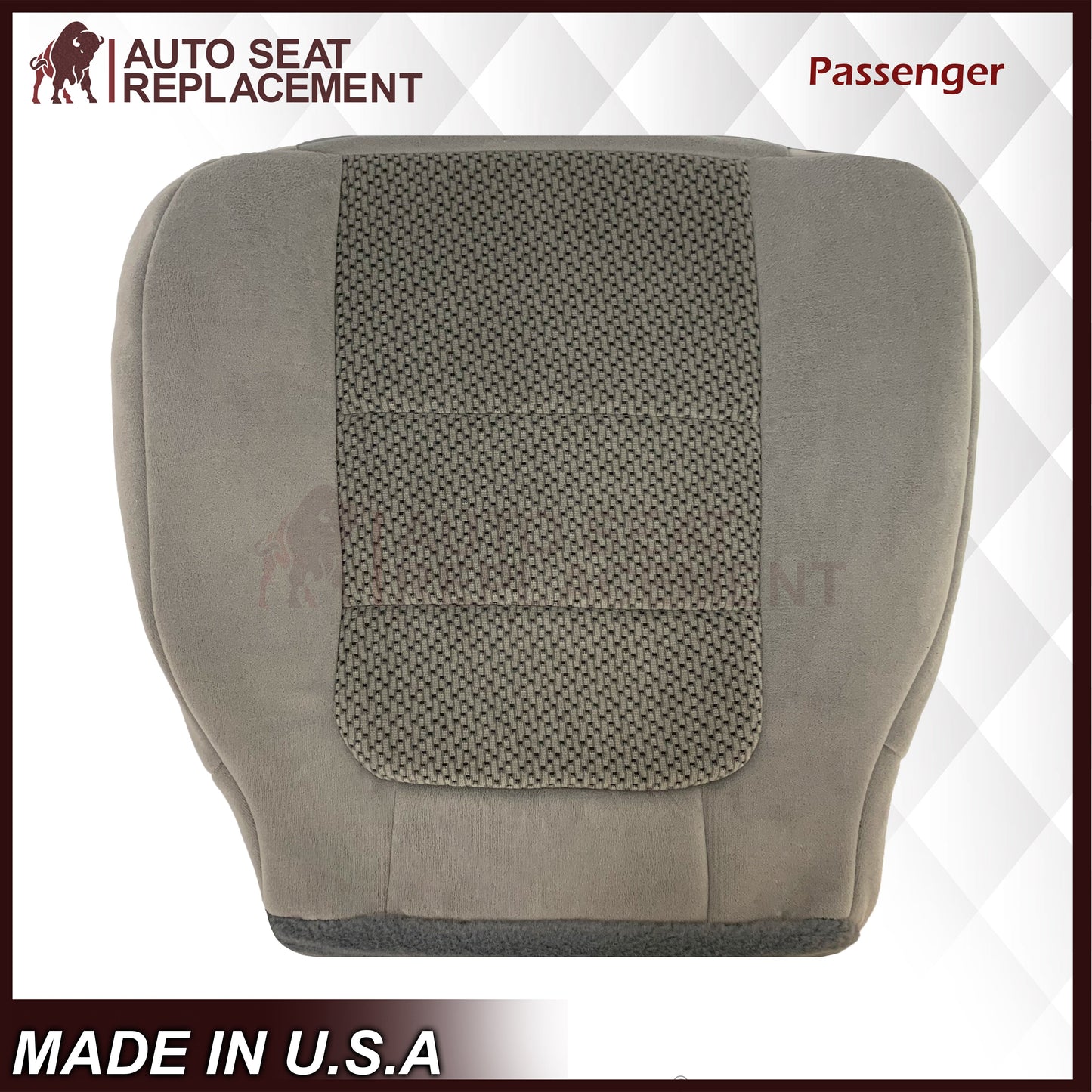 2001 Ford F250 F350 XLT Extended Quad Cab Gray Cloth Seat Cover