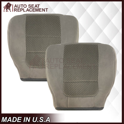 2001 Ford F250 F350 XLT Extended Quad Cab Gray Cloth Seat Cover
