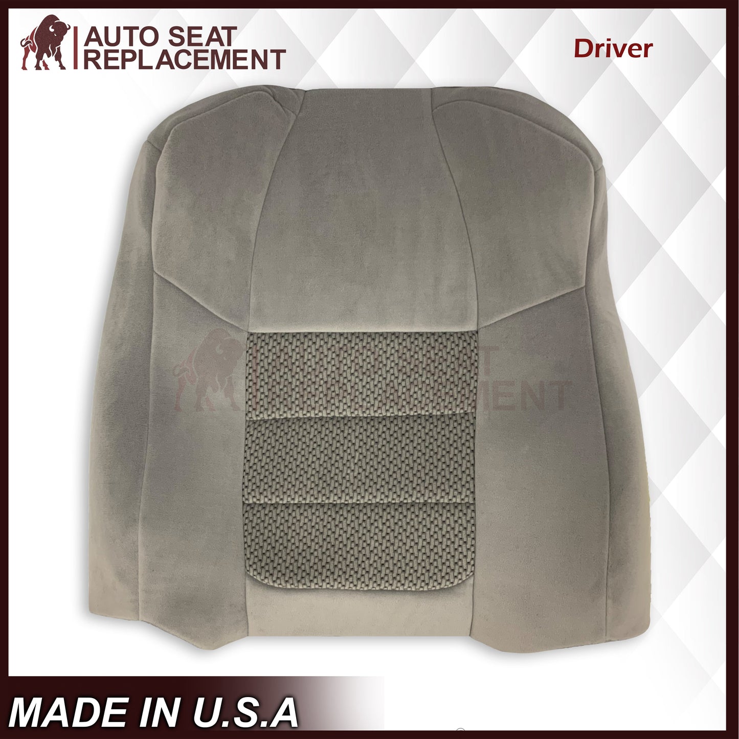 2001 Ford F250 F350 XLT Extended Quad Cab Gray Cloth Seat Cover