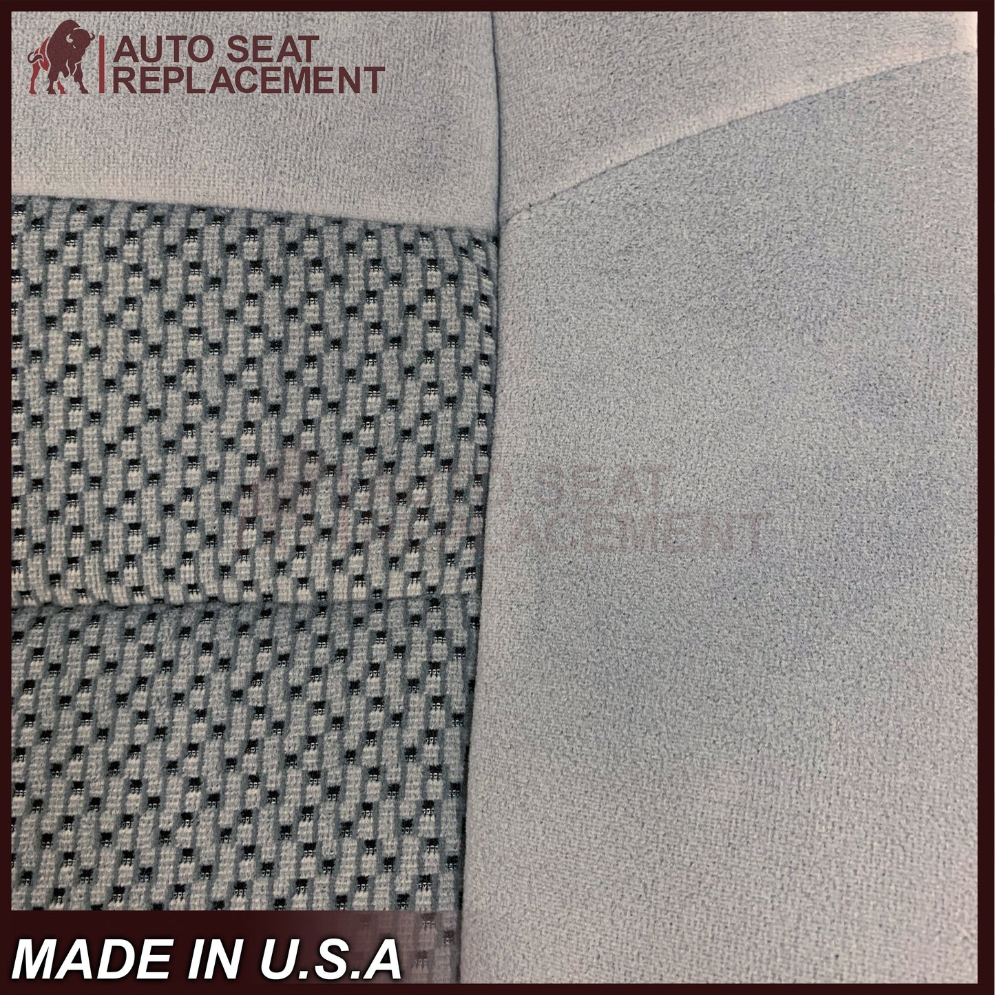 2001 Ford F250 F350 XLT Extended Quad Cab Gray Cloth Seat Cover