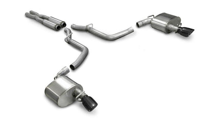 Corsa Performance 05-10 Dodge Charger SRT-8 6.1L V8 Black Xtreme Cat-Back Exhaust