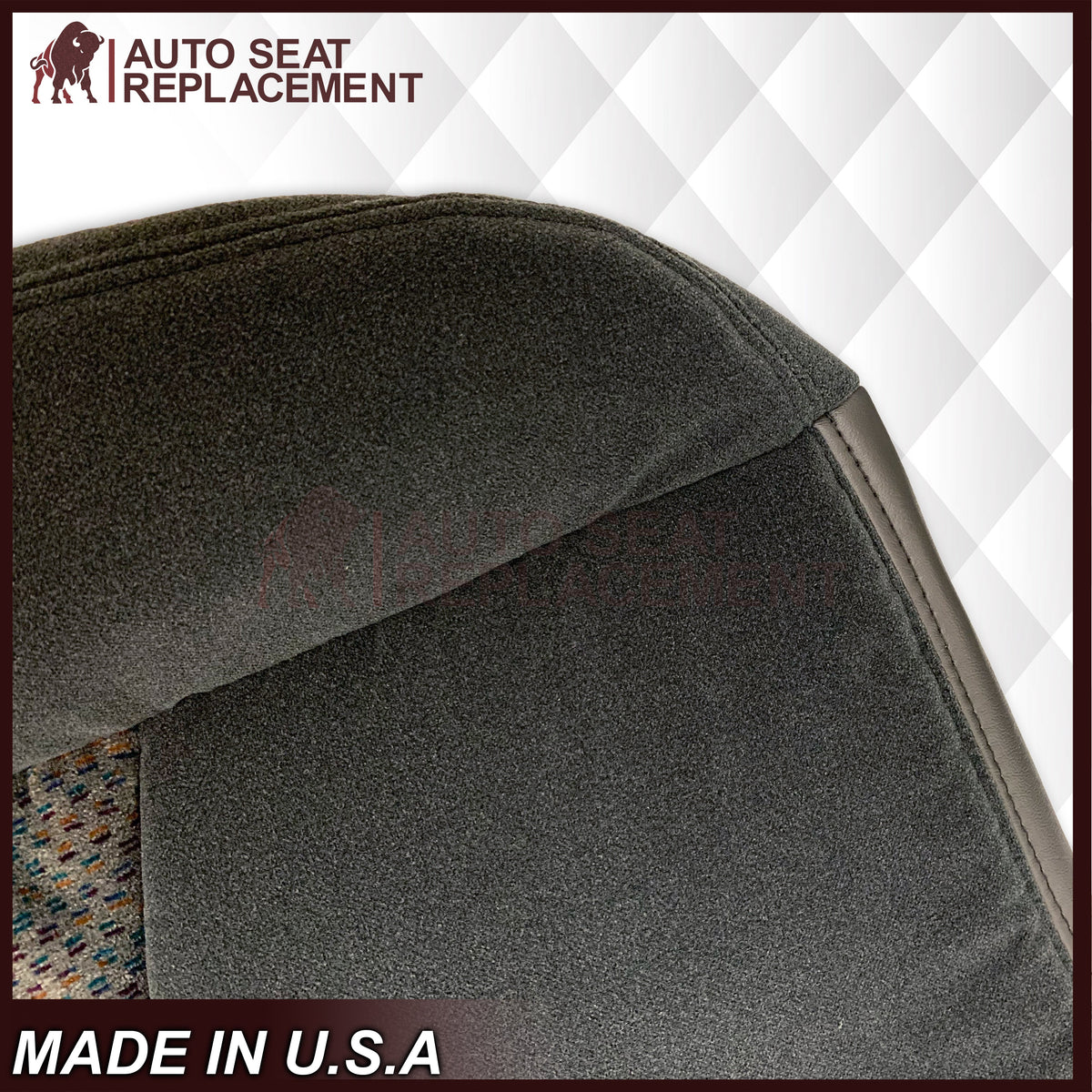 2003 2004 2005 2006 2007 Chevy Silverado 1500HD 1500 Cloth Seat Cover Dark Gray