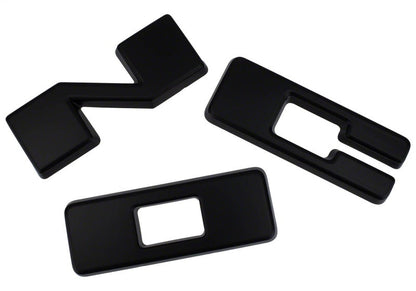 Ford Racing 2021+ Bronco Grille Lettering Overlay Kit - Black M-1447-BLMB