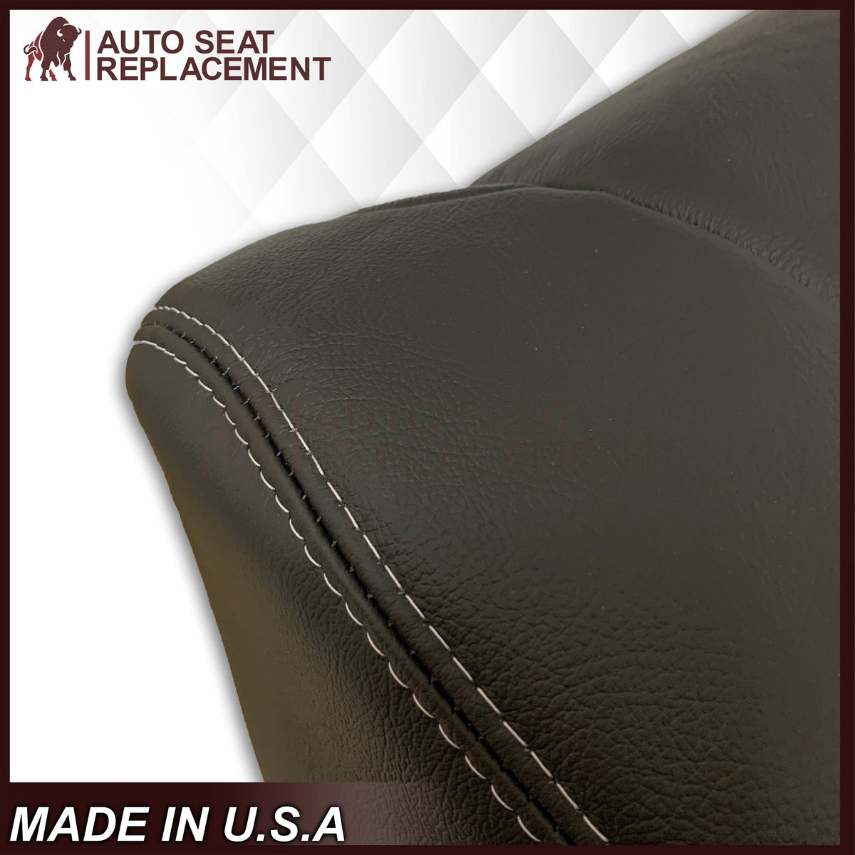 2009 - 2012 Dodge Ram 1500 2500 3500 Laramie Bottom Or Top Replacement Seat Cover in Dark Slate (Dark Gray) With Perforated Inserts