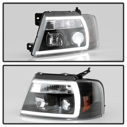 Spyder Ford F-150 04-08 High-Power LED Headlights - Black PRO-YD-FF15004PL-BK 5088161