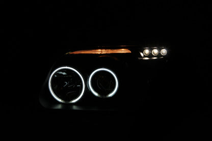 Anzo 1995-2001 Ford Explorer Projector Headlights w/ Halo Black 1 pc