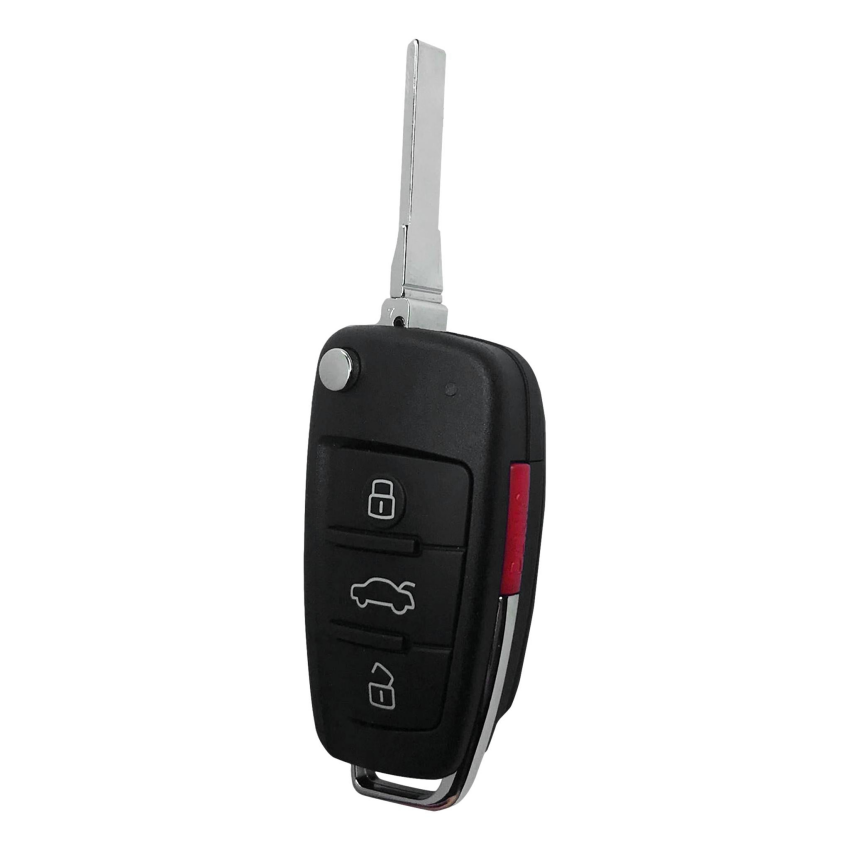 Audi OEM 4 Button Flip Key 2005-2010 NBG009272T / 8P0837220E