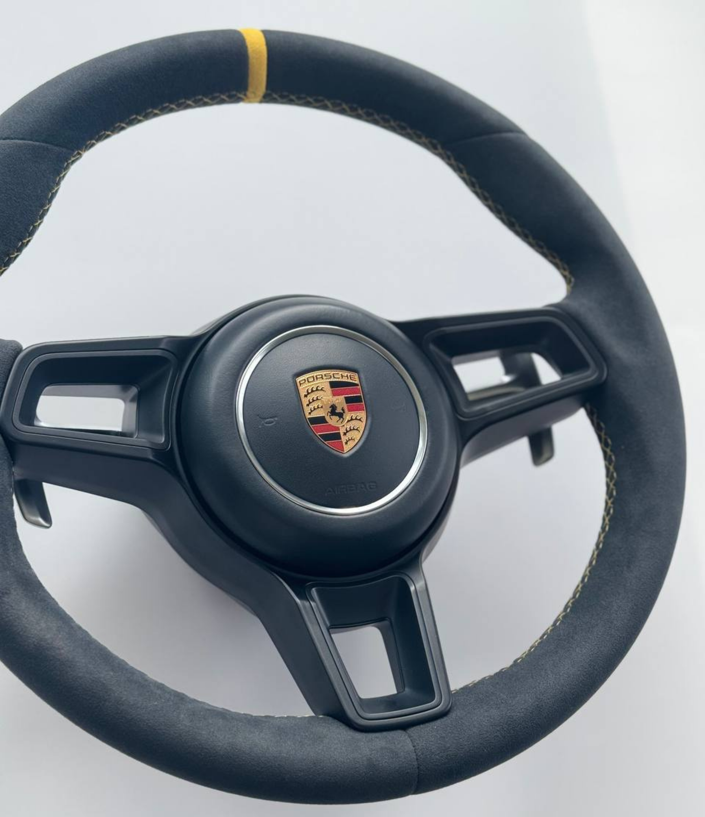 Genuine Porsche 991.2 Steering Wheel Full Set in Yellow