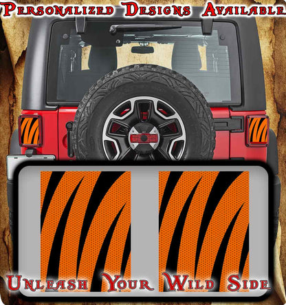 Bengal strips Taillight cover decal