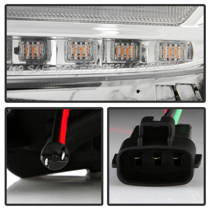 Spyder 16-20 Toyota Tacoma Halogen Model Only High-Power LED Headlights - Chrome PRO-YD-TT16HALAP-C 5088369