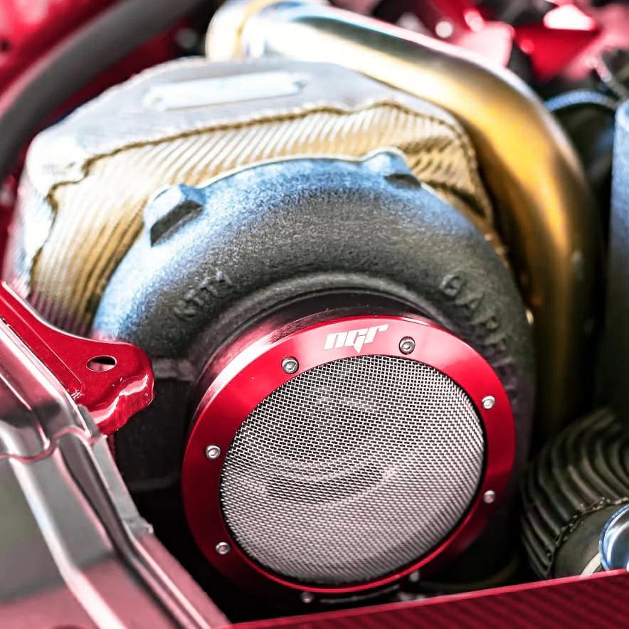 NGR Turbo Filter (Street Edition) Red, One-Piece, Fits 3in & 2.5in