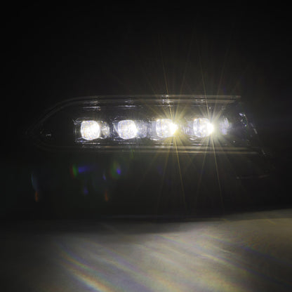 AlphaRex 15-23 Dodge Charger NOVA LED Proj Headlights Alpha-Blk w/Actv Light & Seq.Sig / SB DRL 880500 *Discontinued