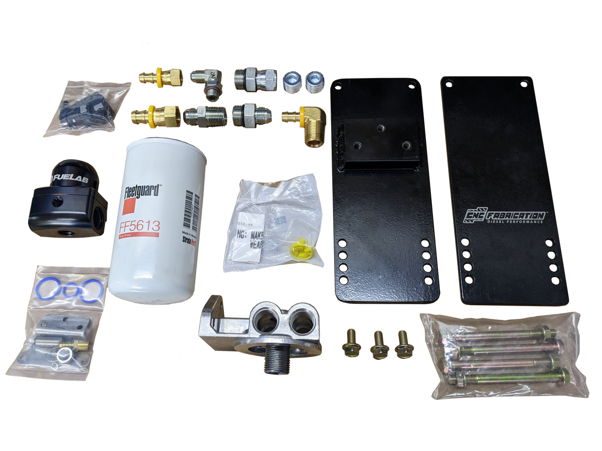 98.5-03 7.3L Fuel Bowl Relocation Kit CNC Fabrication