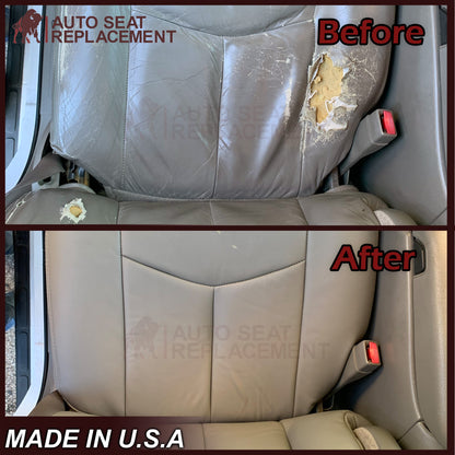 2003-2007 Chevy Silverado/Avalanche Seat Cover in Tan: Choose Leather or Vinyl