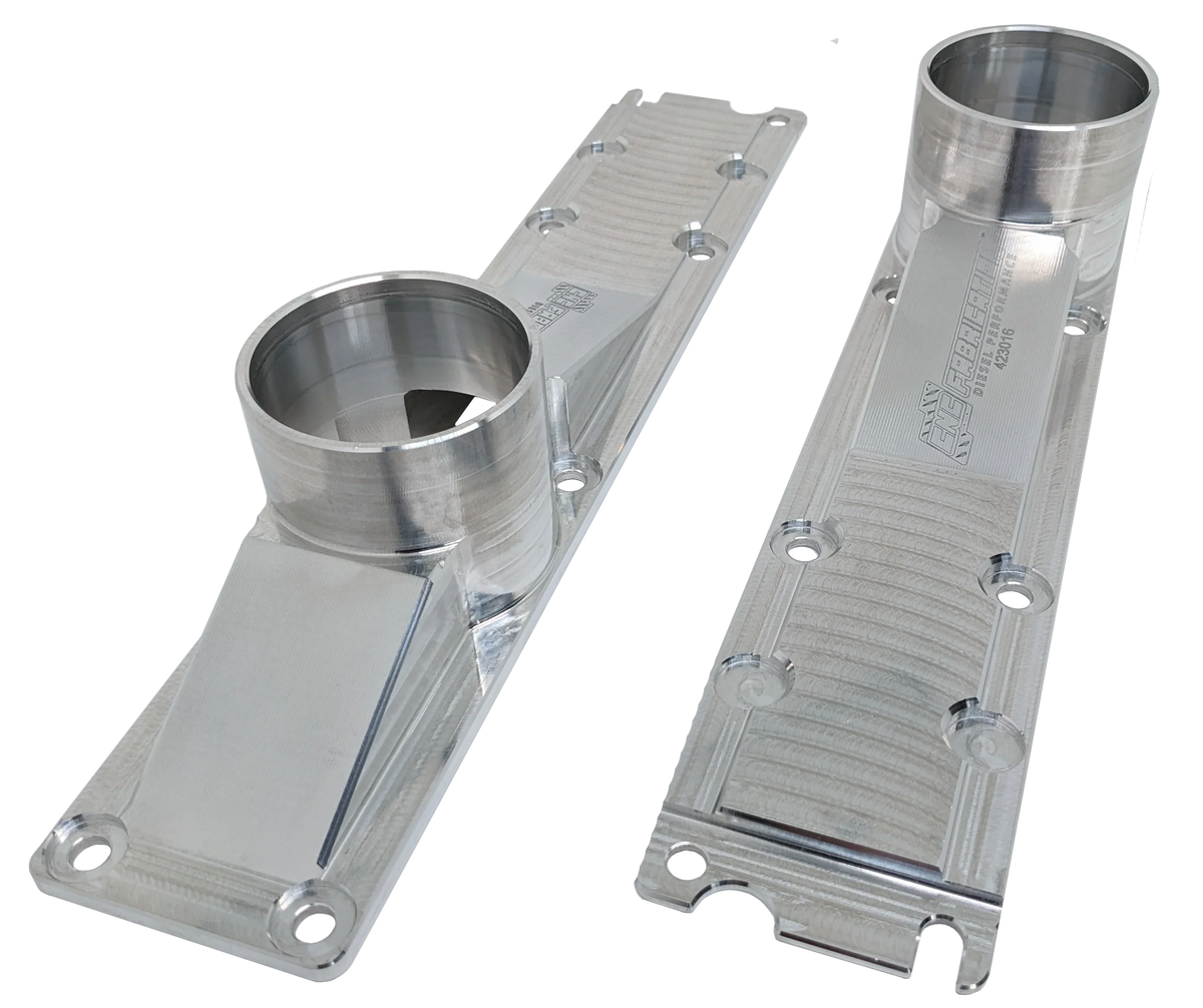 94.5-95 7.3L CNC Fab 3 Inch 8 Bolt Billet Intake Plenums