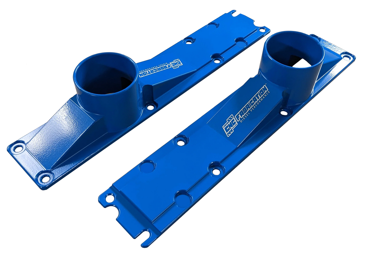 94.5-95 7.3L CNC Fab 3 Inch 8 Bolt Billet Intake Plenums