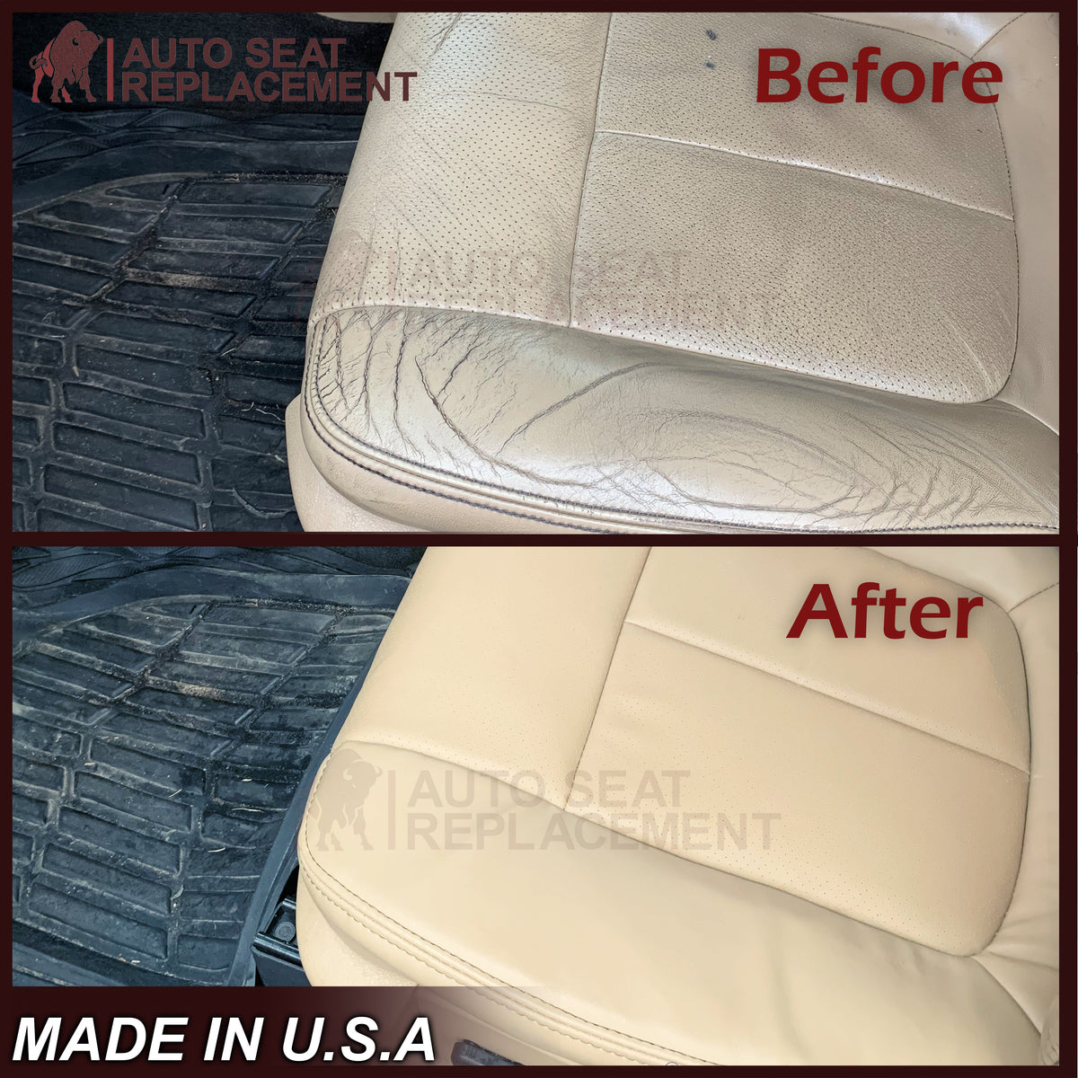 2009-2010 Ford F-150 Lariat Seat Cover Replacement in Camel Tan: Choose From Variants