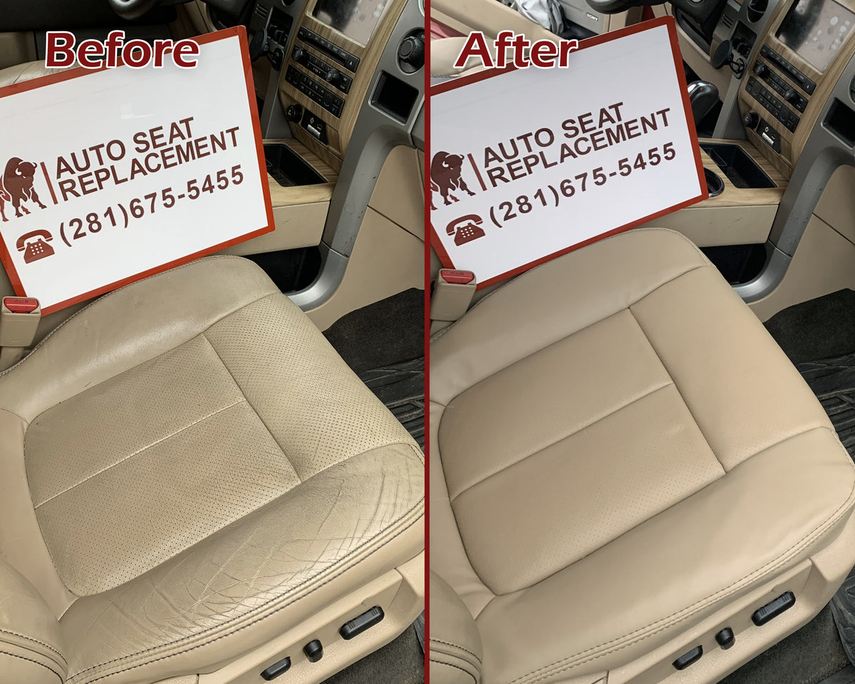 2009-2010 Ford F-150 Lariat Seat Cover Replacement in Camel Tan: Choose From Variants