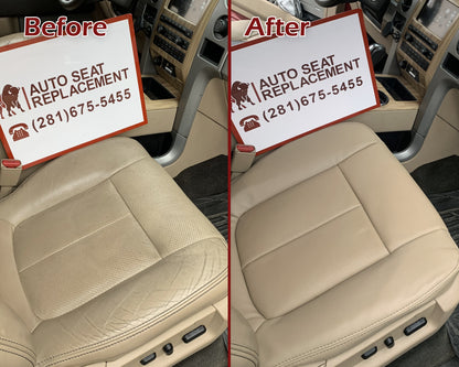 2009-2010 Ford F-150 Lariat Seat Cover Replacement in Camel Tan: Choose From Variants